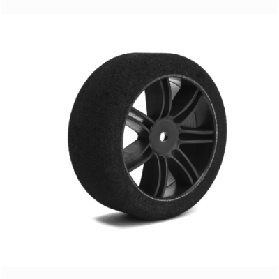 PAIR OF FRONT TYRES 1\10 SHORE 37 ON CARBON RIMS #005-0141